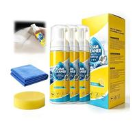 4-In-1 Multi-Enzyme Foam Cleaner, Nettoyant Mousse Multi-usages pour Voiture, New Foam No Rinse Spray Cleaner, All-Purpose Deep Cleaning Spray for Car Interior, Kitchen, Bathroom, Sofa (3Pcs)