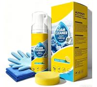4-in-1 Multi-enzyme Foam Cleaner, Restauration Instantanée D'un Aspect Neuf, Spray Détachant Sans Frottement Pour Intérieurs De Voiture, Tissus D'ameublement, Cuisine, Salles De Bain, 5OZ (2PC)