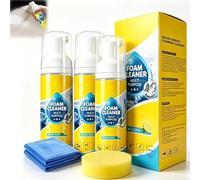 4-in-1 Multi-Enzyme Foam Cleaner Spray, All-Purpose No Rinse Deep Cleaning Foam for Car Interior, Kitchen, Bathroom & Sofa, Powerful Multifunctional Enzyme Stain Remover (3 PCS)
