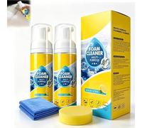 4-in-1 Multi-Enzyme Foam Cleaner Spray, All-Purpose No Rinse Deep Cleaning Foam for Car Interior, Kitchen, Bathroom & Sofa, Powerful Multifunctional Enzyme Stain Remover (2 PCS)