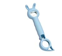 4-in-1 Multi-function Bottle & Jar Opener,Bunny-Shaped Kitchen Opener Tool | Bunny-Shaped Bottle Cap Opener,Non-Slip Easy-Grip Handheld Lid Opener for Cans,Jars,Kitchen Gadgets for Weak Hands Seniors