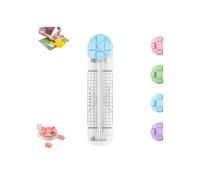 4-in-1 Multi-Function Paper Trimmer, Bidirectional Papers Cutter 4 in 1 Multi-Function with Straight, Wave, Creasing Blades, for Craft Paper, Photo, Label, for Daily & Office Use (Blue,1Pc)