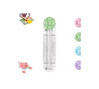 4-in-1 Multi-Function Paper Trimmer, Bidirectional Papers Cutter 4 in 1 Multi-Function with Straight, Wave, Creasing Blades, for Craft Paper, Photo, Label, for Daily & Office Use (Green,1Pc)