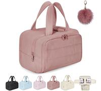 4 in 1 Multi Functional Toiletry Bag for Women,Large Capacity Travel Cosmetic Bag,Portable Waterproof Makeup Organizer