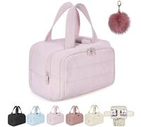 4 in 1 Multi Functional Toiletry Bag for Women,Large Capacity Travel Cosmetic Bag,Portable Waterproof Makeup Organizer