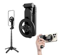 4-in-1 Multifunctional 360° Rotation Magnetic Selfie Stick - Lightweight Extendable Phone Holder Stand with Wireless Remote and Tripod for Vlogging, Live Streaming, Travel, Group Photos