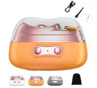 4 in 1 Nailqure Clip, Multi Function Electric Nail Clippers, Toe Nail Clippers with UV Light for Seniors, Imwing Nails Trimmer and Polisher, Nails Scraps Storage and Polishing(Orange)