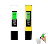 4 in 1 TDS Meter Digital Water Tester,Portable Multi-Function Digital Purity Tester with EC Temp Color Display,Suitable for Drinking Water, Swimming Pools, Aquariums (2pcs)