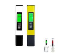 4 in 1 TDS Meter Digital Water Tester，Portable Multi-Function Digital Water Purity Tester，Suitable for Liquid，Aquariums Hydroponic Pools (2PCS)