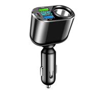 4 in 1 USB Car Cigarette Lighter Charger, 66W Fast Charging Type C PD 30W, 90W Multi-Socket Cigarette Lighter Socket, Dual 3.1A USB Car Cigarette Lighter Adapter pour iPhone, iPad, Android, Samsung
