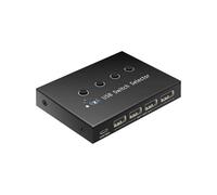 4 in 4 Out KVM USB2.0 Switch Hub Adapter USB2.0 Printer Splitter Switcher for PC Laptop Keyboard Mouse Monitor