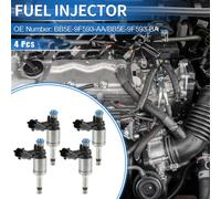 4 Injecteurs De Carburant Compatibles Pour Ford Mondeo Mk4 2.0 Ecoboost 10-14 2.0 Scti 10-15, Buse D'Injection De Carburant En Plastique Noire Assortie De Débit
