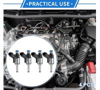 4 Injecteurs De Carburant Compatibles pour Peugeot 3008 1.6 Thp 2009-2016, Buse D'Injection De Carburant En Plastique Noir Assortie De Débit