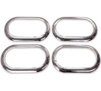 4 Inox Chrome Frontière Poignée de Porte Intérieur pour Dacia Duster Lodgy Logan