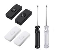 4 Interrupteurs En Ligne, 2 Mini Tournevis Phillips, Variateur En Ligne, Interrupteur D'Éclairage En Ligne, Contrôleur De Commutateur D'Appareil, Petits Appareils Électroménagers