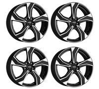 4 Jantes Dezent KB dark 6.5Jx17 5x100 pour Skoda Fabia Kamiq Praktik Roomster Sc