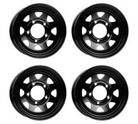 4 Jantes Dotz Dakar dark 7.0Jx15 5x139.7 pour Daihatsu Feroza Rocky Wildcat