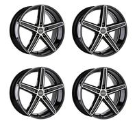 OXIGIN 18 Concave 10,50 x 21 Déport 30 Cercle de Trou 5 x 112 Centrage 66,60 OXACHTZE10521H130BFPHD, Black Polish