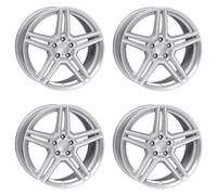 4 Jantes Rial M10 7.0Jx16 ET38 5x112 SIL pour MERCEDES-BENZ A B C CLA CLC CLK E