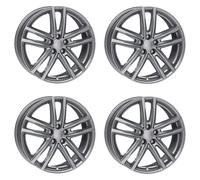 4 Jantes Rial X10 7.0Jx17 ET54 5x112 GRA pour BMW 1 2