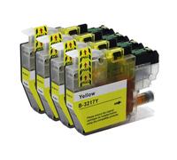 4 Jaune Cartouches d'encre pour Brother MFC-J5930DW, MFC-J6530DW, MFC-J6930DW