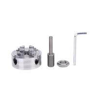 4 Jaw Mini Metal Wood Lathe Chuck Kit, Self Centering, Reversible, Sturdy Zinc Alloy with Wrench Connecting Rod