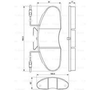 4 jeux de plaquettes de frein à disque BOSCH 0986424080 pour NISSAN RENAULT DACIA