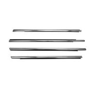 4 Joints D'étanchéité Pour Vitres Latérales De Voiture Pour Peugeot 301 2013-2017 Joint En Caoutchouc Pour Et Portières Portière Fenêtre Joint(CHROME)