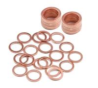 4 joints Rondelles en cuivre huile isoler bouchon de vidange d'huile vis coupe (10 x 14 x 1 mm)