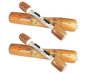 4 Jouets Gonflables pour 2 Joueurs, Ensemble 2 Bûches Combat Gonflable 2 Pagaies Radeau Flotteurs pour Toute la Famille Fête Piscine Plage.