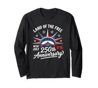 4 Juillet 2026 250e Anniversaire Land of The Free Manche Longue