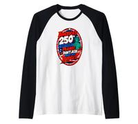 4 Juillet 250e Anniversaire de l'Amérique du Budget National Humour Manche Raglan