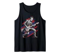 4 Juillet Abraham Lincoln Guitare à Jouer Abe USA Président Débardeur