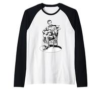 4 Juillet Abraham Lincoln Jouant de la Guitare Abe président Manche Raglan