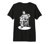 4 Juillet Abraham Lincoln Jouant de la Guitare Abe président T-Shirt Haut de Gamme