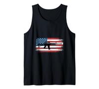 4 Juillet Droits Arme Patriots Drapeau Débardeur