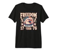 4 Juillet : Eagle Freedom Tour 1776 | Retro Born Free T-Shirt Haut de Gamme