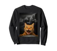 4 Juillet Funny Cat Selfie, fête de l'indépendance des États-Unis Sweatshirt