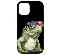 4 Juillet Lunettes de Soleil Lézard Costume pour Les Amoureux des Reptiles Coque pour iPhone 12/12 Pro