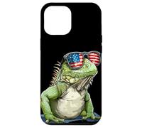 4 Juillet Lunettes de Soleil Lézard Costume pour Les Amoureux des Reptiles Coque pour iPhone 12 Pro Max