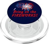 4 Juillet provoquer Les Feux d'artifice PopSockets PopGrip pour MagSafe