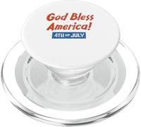 4 juillet, que Dieu bénisse le jour de l'indépendance de l'Amérique. Grande nation PopSockets PopGrip pour MagSafe