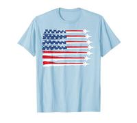 4 juillet USA Flag Fighter Jet Patriotic Baby Boy Todller T-Shirt