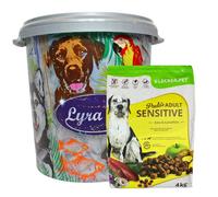 4 kg de friandise.Pet® Paula's Adult Sensitive Canard & Pomme de terre Nourriture sèche pour chiens Nourriture complète en baril de 30 L