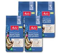 Melitta BellaCrema Sélection de l’année Café en grain 1kg, non moulu, café en grain pour machines à café, torréfaction moyenne, torréfié en Allemagne, intensité 3