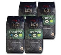 4 kg de grains d'espresso bio Schirmer Fairtrade - 4 paquets de 1000 g chacun
