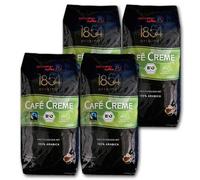 4 kg de grains Schirmer Bio Café Creme - 4 paquets de 1000 g chacun