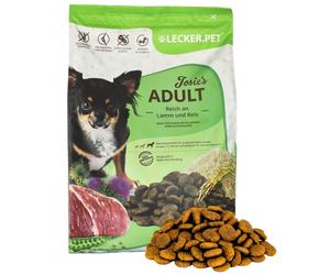 4 kg de nourriture pour chiens Lecker.Pet® Josie's Adult agneau & riz nourriture sèche complète