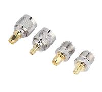 4 Kit de Connecteurs Adaptateur SMA vers UHF pour Antennes sans Fil et Appareils LAN 50 Ohm, Espérance de Vie 1000 Fois Supérieure