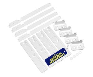 4 Kit Glissiere Porte du Frigo Congelateur Encastrable avec le Code Original C00312150 pour Indesit pour Ariston 481231019131 484000000857 pour Whirlpool - Garantie de 10 Ans - MONTERAL